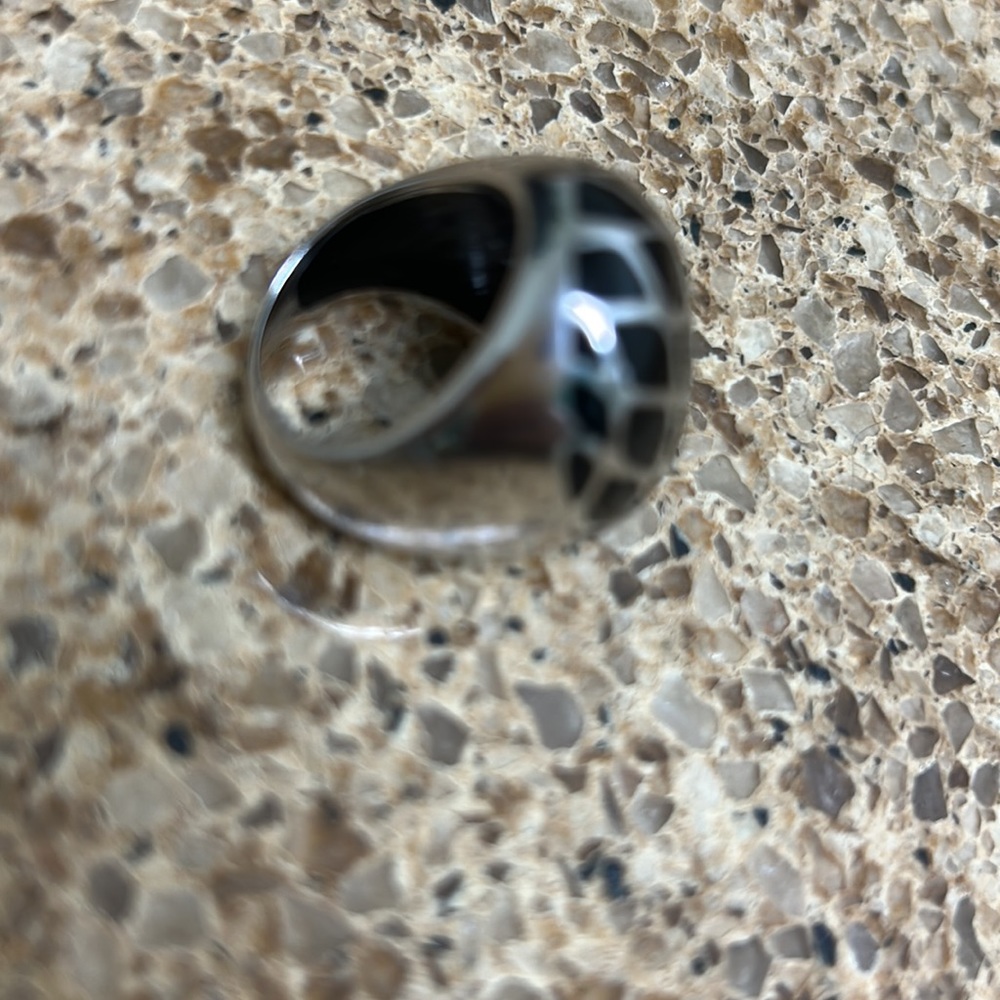 Huge Sterling Silver ‘Dome’ Ring. Substantial Rin… - image 7